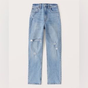Abercrombie and Fitch Ultra High Rise 90s Straight Jean